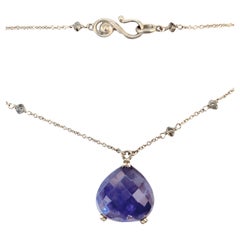 Dalben Tanzanite Diamond and Gold  Necklace