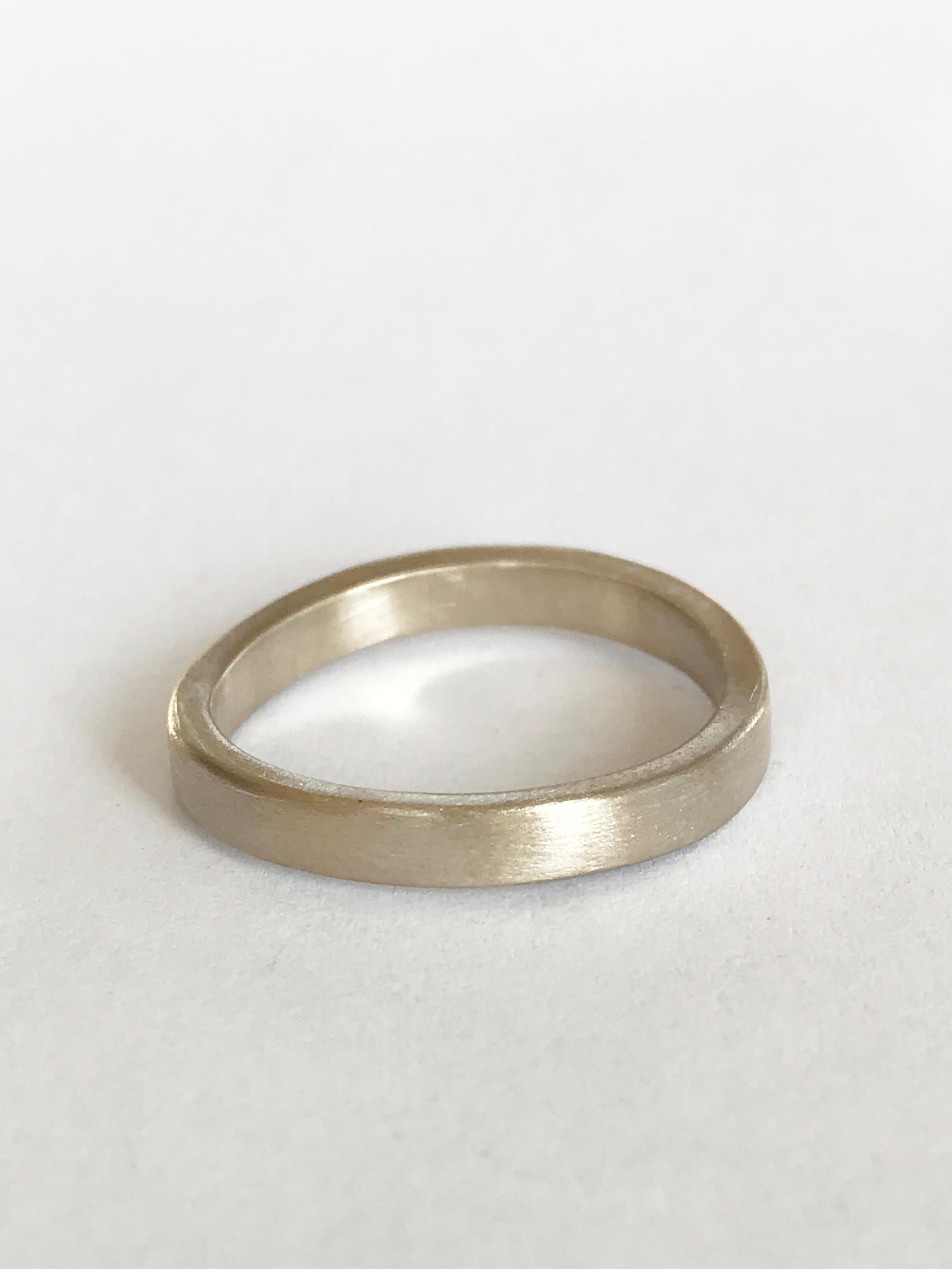 Men's Dalben White Gold Band Ring For Sale