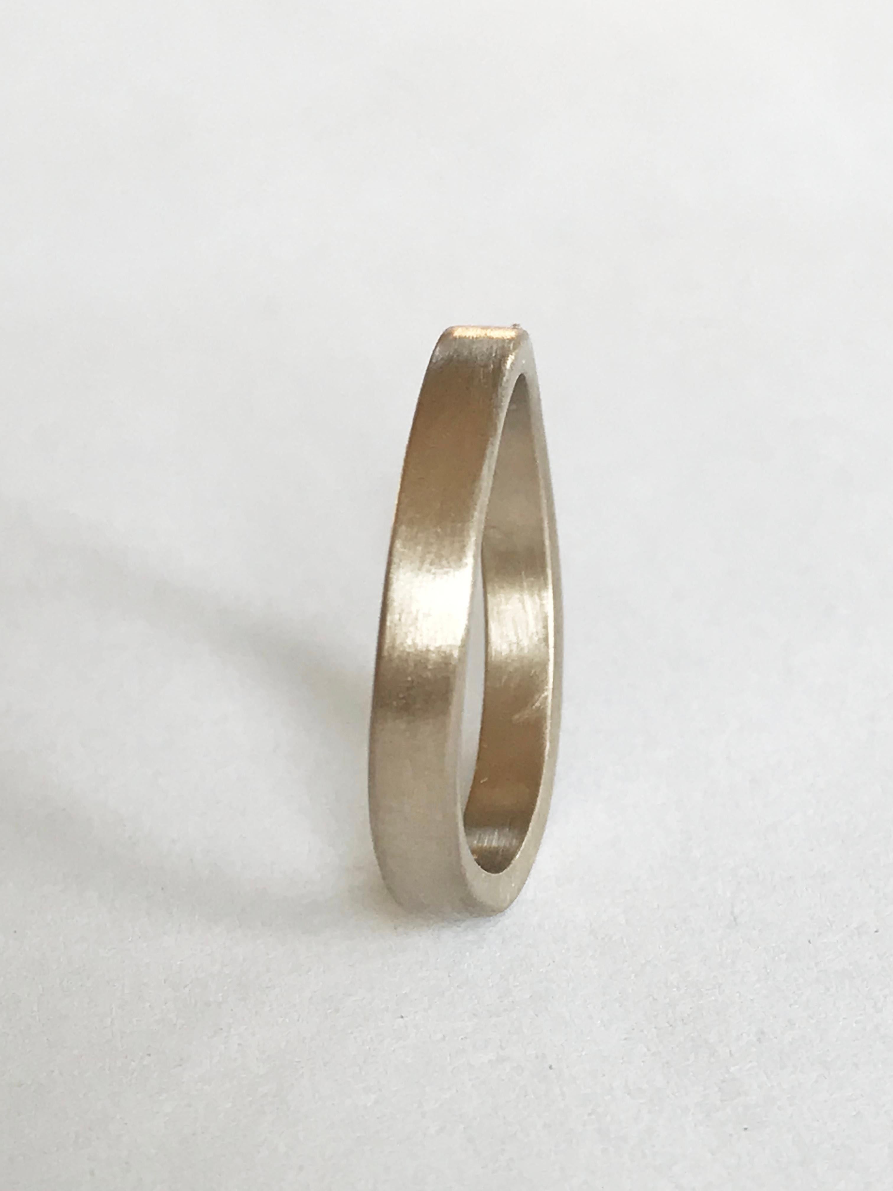 Dalben White Gold Band Ring For Sale 3