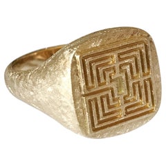 Dalben Anillo Laberinto Oro Amarillo