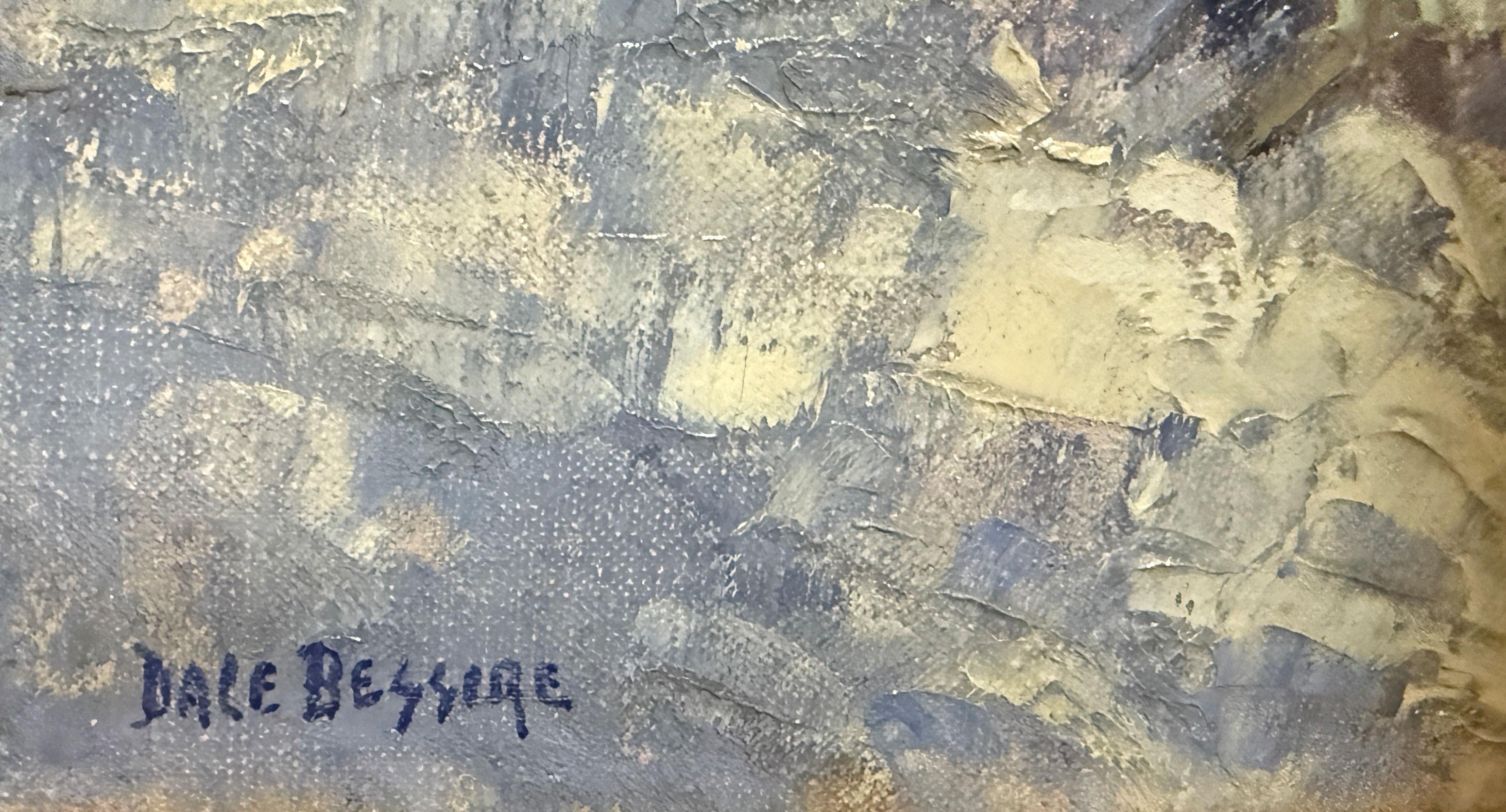 Paysage d'hiver de Dale Bessire, paysage de neige impressionniste américain en vente 3
