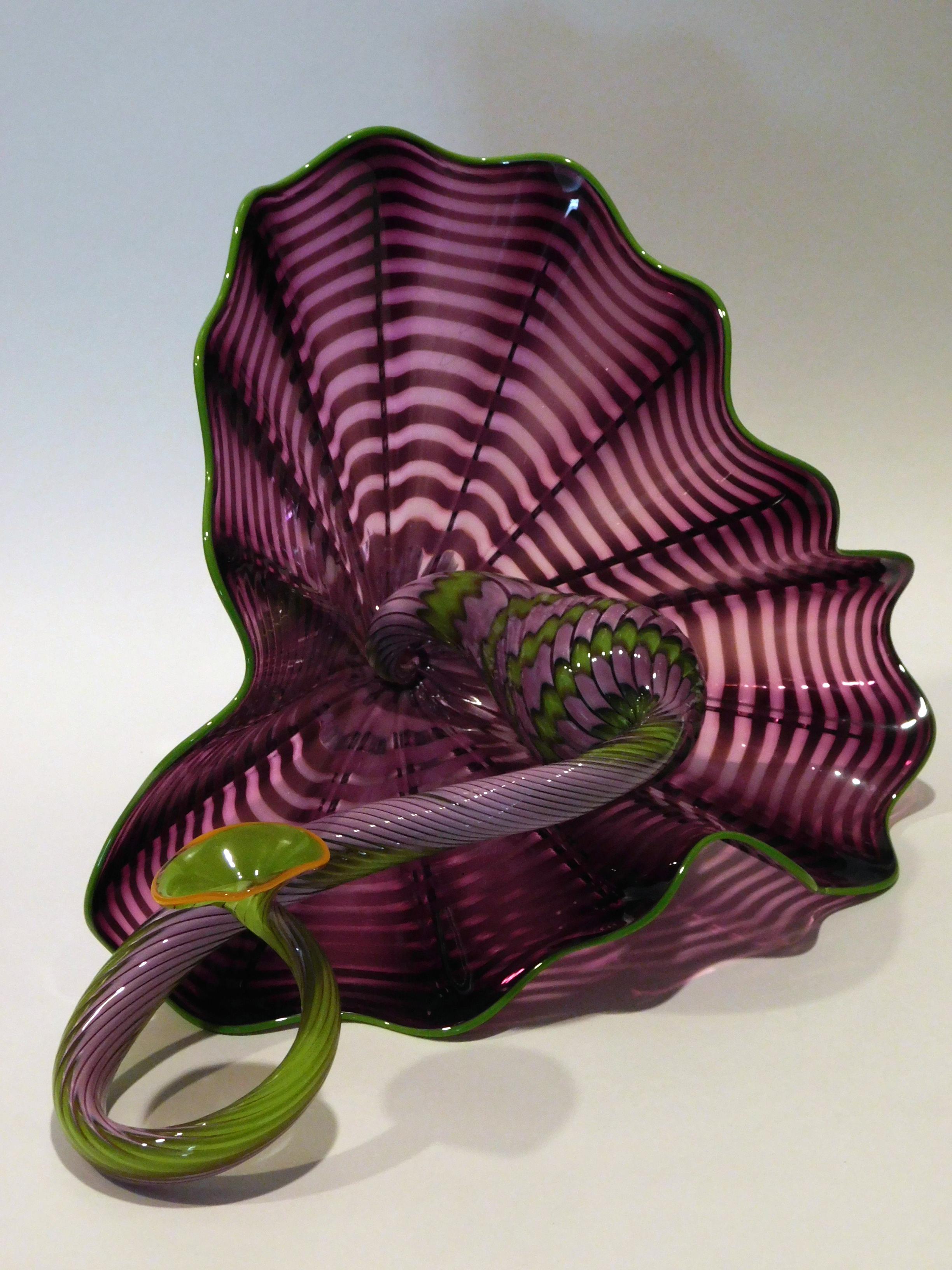 Dale Chihuly Amethyst 2 Piece Persian Set Handblown Glass Sculpture, 2005 1