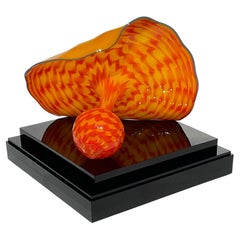 Used Dale Chihuly Chihuly Studios Merigold Persian Art Glass Sculpture, 2014