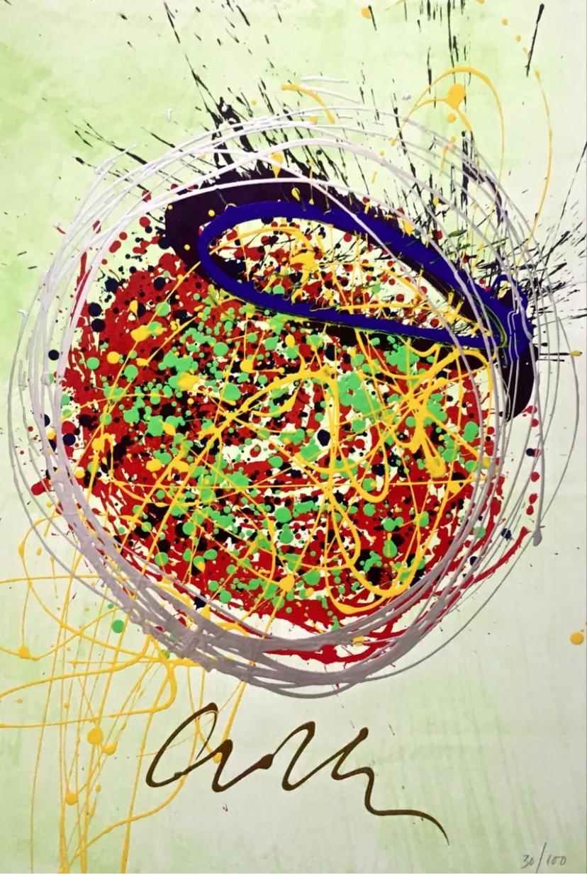 Dale Chihuly Abstract Print - Confetti Blast Series