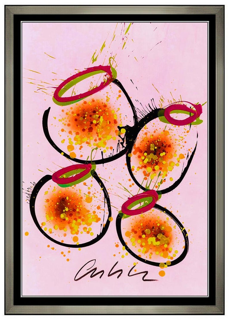 Dale Chihuly Dale Chihuly Original Mixed Media Paintings Basket Glass