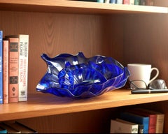 Dale Chihuly Four Piece Ultramarine Seaform Set Handblown Glass