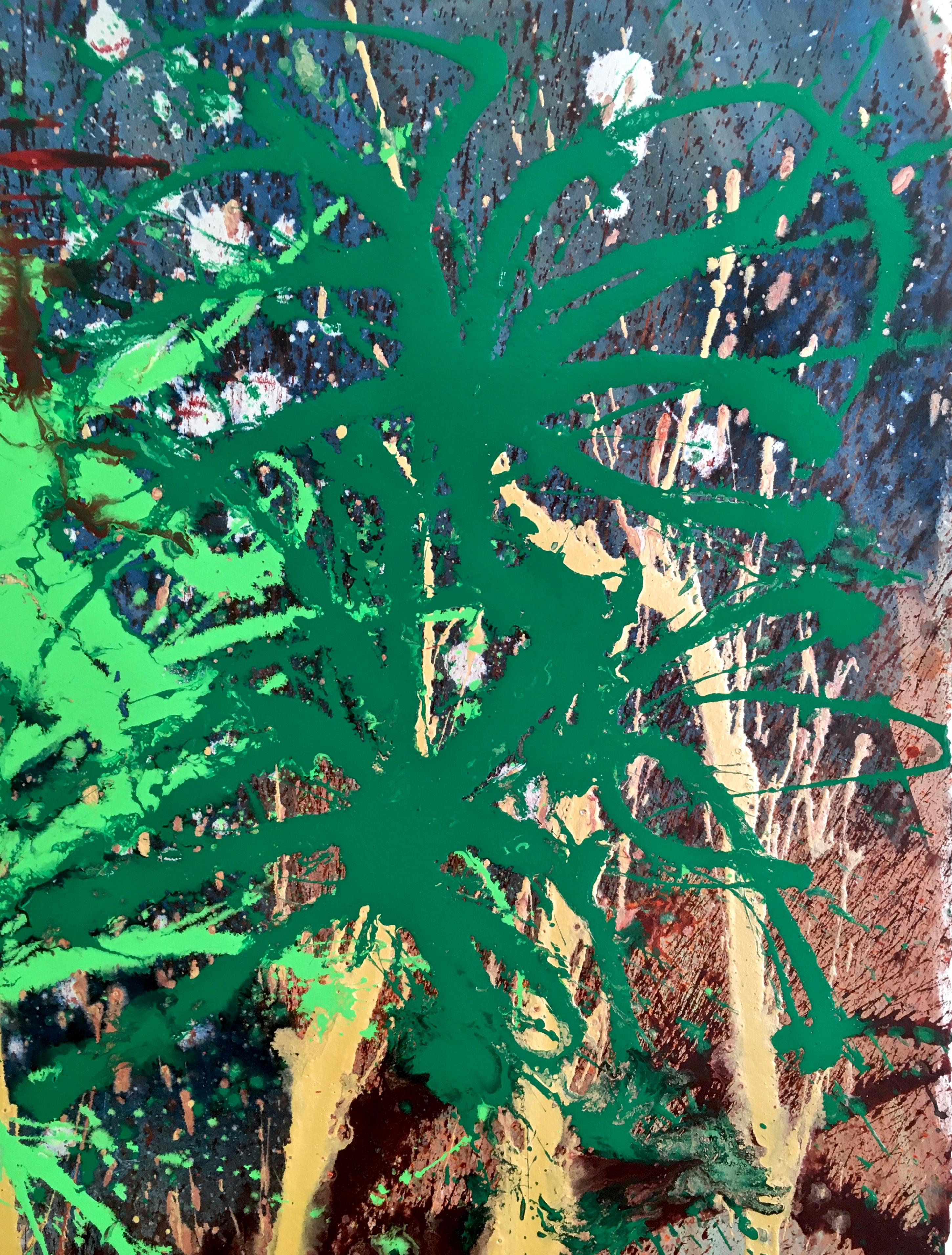 Artist: Dale Chihuly (1941)
Title: Palm Fronds
Year: circa 2000
Medium: Acrylic on heavy Aquarelle paper
Size: 60 x 40 inches
Condition: Excellent
Inscription: Signed by the artist.

DALE CHIHULY (1941-  ) Dale Chihuly has almost single-handedly