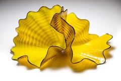 Chihuly Radiant Pair, Signed Glass Sculpture W/Display Case