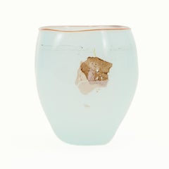 Dale Chihuly, 1979, «Ice Blue Baden Tabac Pilchuck Basket», vidrio soplado a mano y firmado