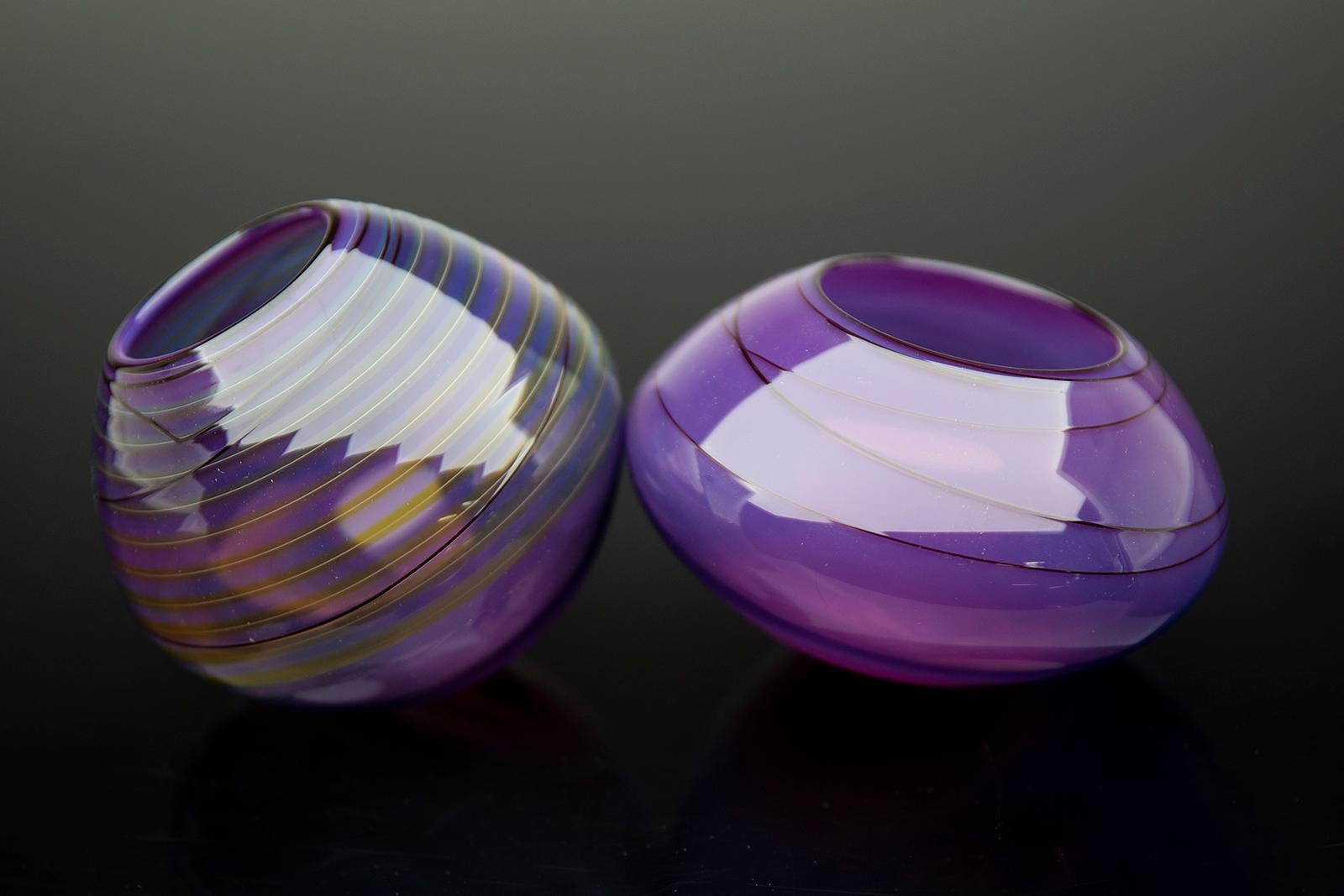 Artist: Dale Chihuly
Title: Royal Violet Basket
Size: Largest 8