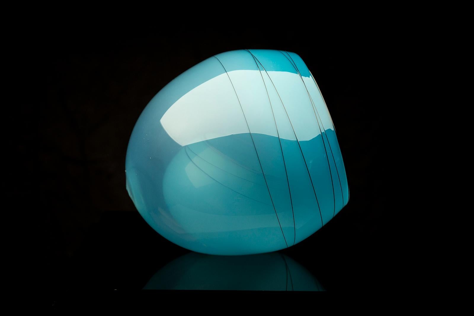 chihuly squill blue basket