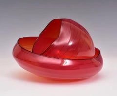 Dale Chihuly Bonfire Basket Retired Orig Hand Blown Glass Sculpture Signed Dated