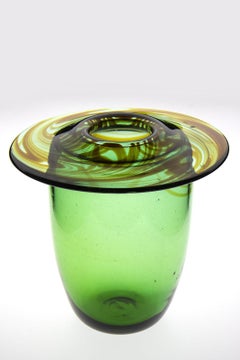 Dale Chihuly / Carpenter Early 1974 Glass Vase Signed Blown Glass Sculpture