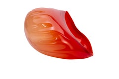 Dale Chihuly Fire Red Basket 1994 Signed Hand-Blown Glass