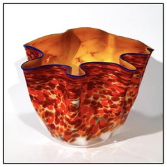 Dale Chihuly Large Original Glass Macchia Hand Signed Blown Authentic Modern Art