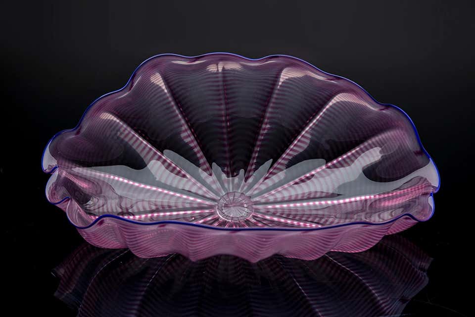 Dale Chihuly - Dale Chihuly Large Pink Original Hand Blown Glass