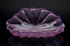 Dale Chihuly Large Pink Original Hand Blown Glass Sculpture Signed Dated