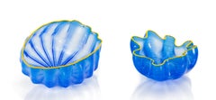 Dale Chihuly Larkspur Blue Seaform Set Sold Out Portland Press Signed Edition