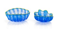 Dale Chihuly Larkspur Blue Seaform Set Sold Out Portland Press Signed Edition