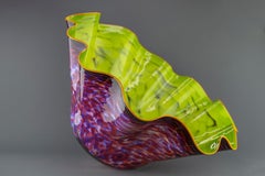 Retro Dale Chihuly Massive Commissioned Hand Blown Glass Macchia Sculpture 37"