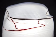 Dale Chihuly Navajo Blanket Basket 1980 Glass Sculpture Signed