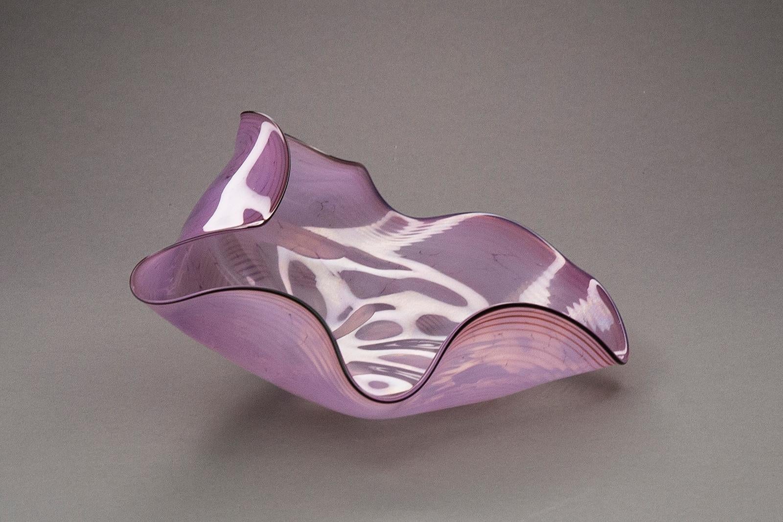 Artist: Dale Chihuly
Title: Purple Seaform
Medium: Handblown glass
Size: Measures 2 1/2