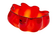 Dale Chihuly Roman Macchia with Black Lip Wrap Signed 2006 Hand-Blown Glass