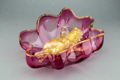 Dale Chihuly Signed One of a Kind Golden Putti Handblown Glass Contemporary Art