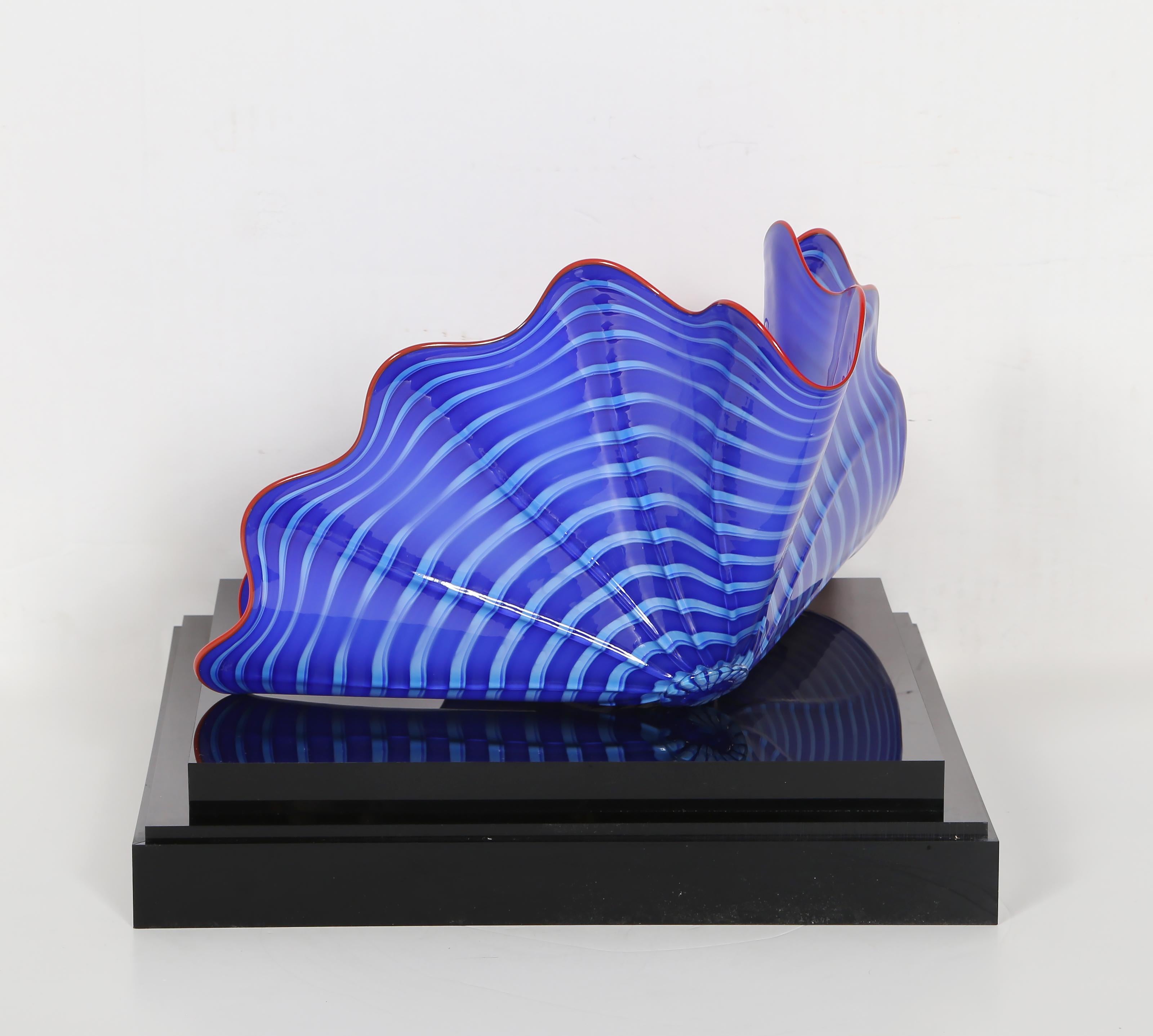 Pareja persa de lapis, escultura contemporánea de vidrio soplado a mano de Dale Chihuly en venta 4