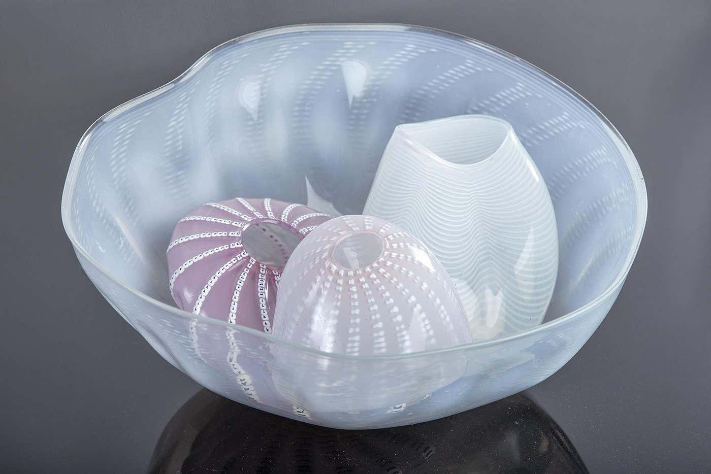 Dale Chihuly Large Dale Chihuly 1980 Four piece Basket Set Signed