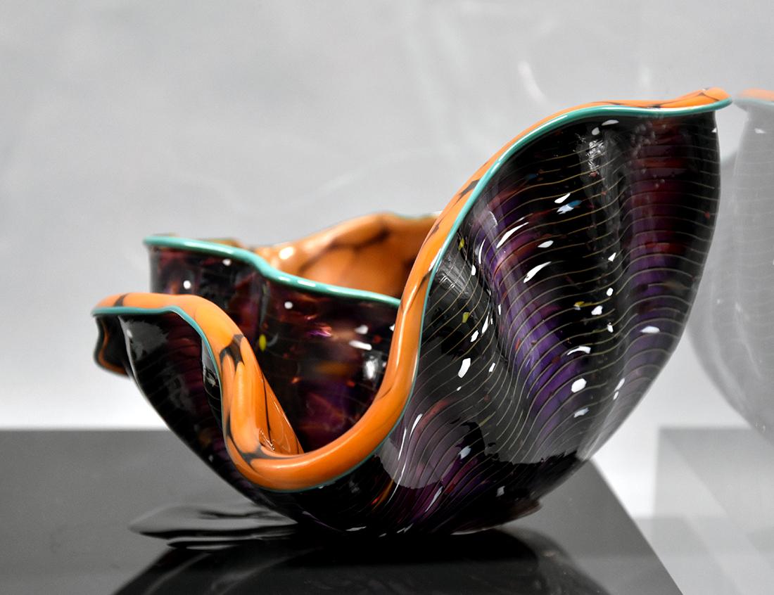 Macchia Art Glass Bowls, from Seaforms - Contemporary Sculpture by Dale Chihuly