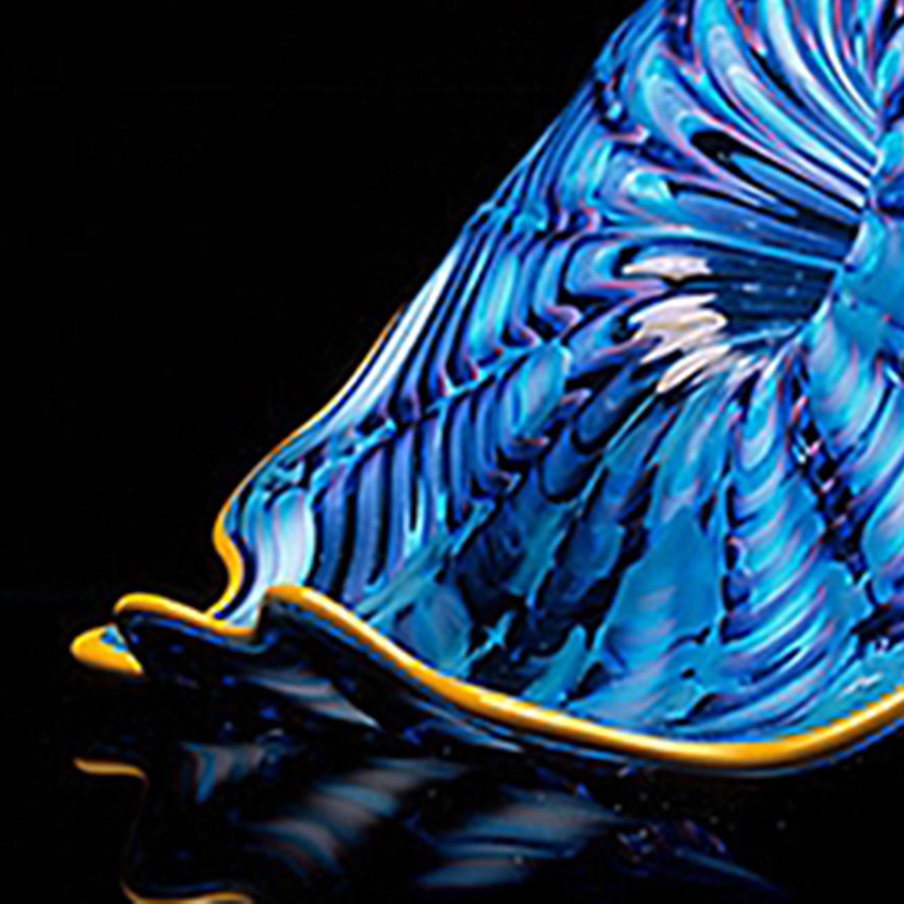 Blauer Paradise Persischer Paradies (Schwarz), Abstract Sculpture, von Dale Chihuly