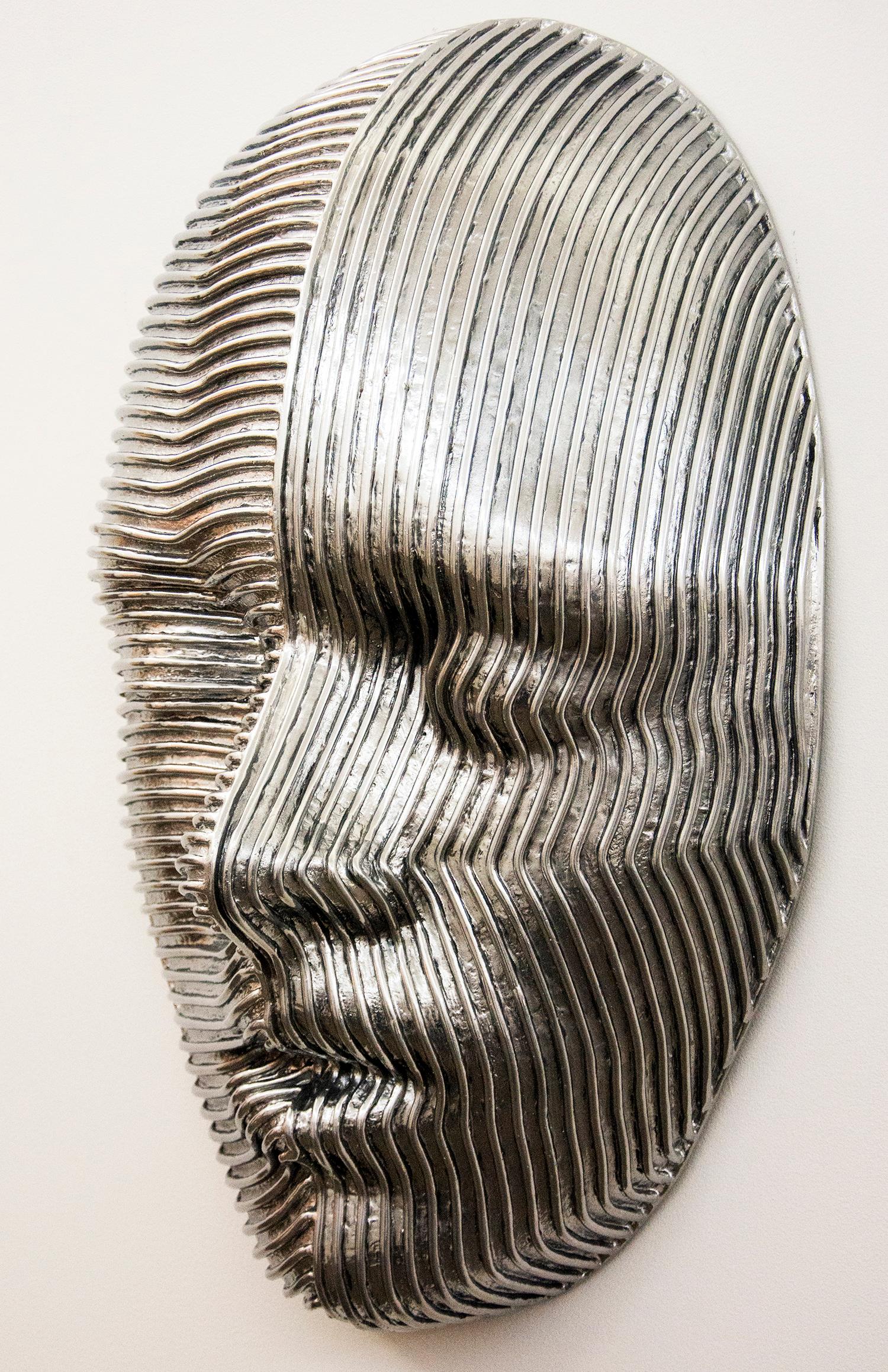 Dichotomy - Large Polished Aluminum Wall Sculpture 1