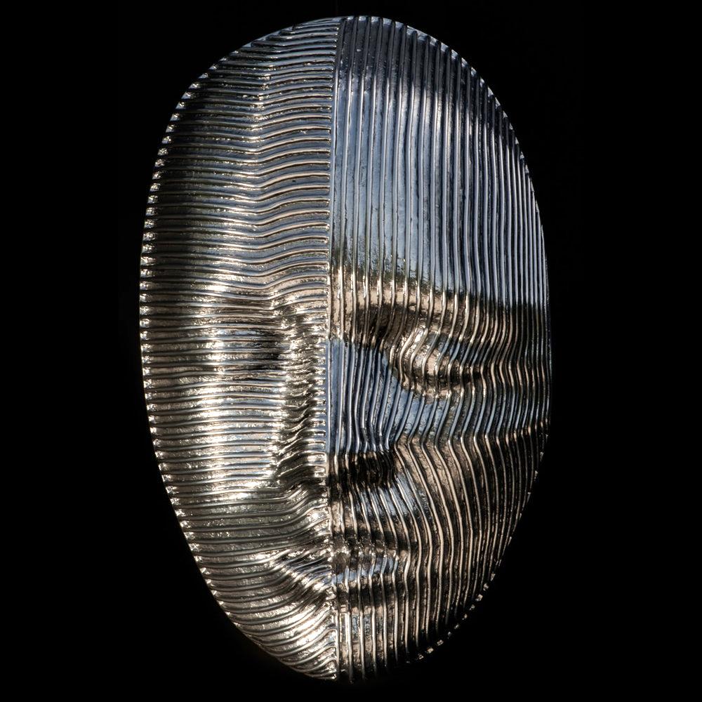 Dichotomy - Large Polished Aluminum Wall Sculpture 3