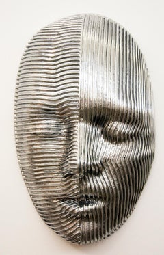 Dichotomy - Large Polished Aluminum Wall Sculpture