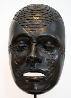Tattoo - Bronze Life Size Mask Sculpture 