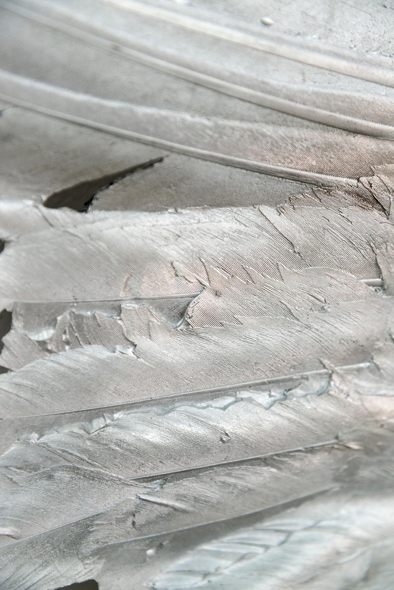Wings of Perception - sculpture murale contemporaine, figurative, en aluminium en vente 8