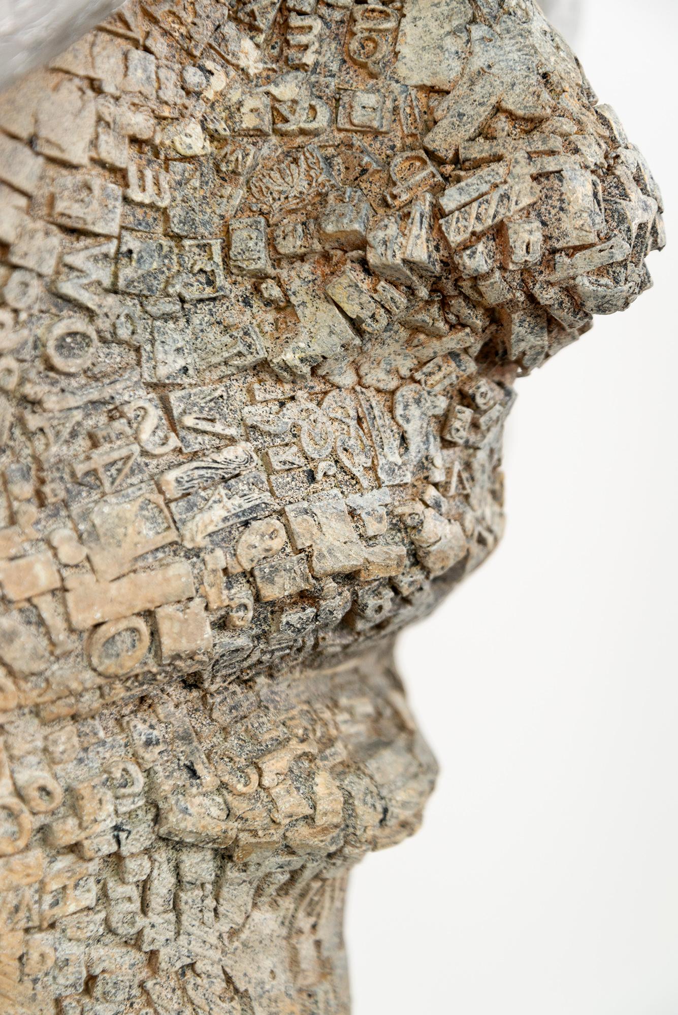 Wings of Perception - sculpture murale contemporaine, figurative, en aluminium en vente 6