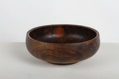 Dale Larson - Oregon - Bol en noyer noir tourné signé / daté 1993