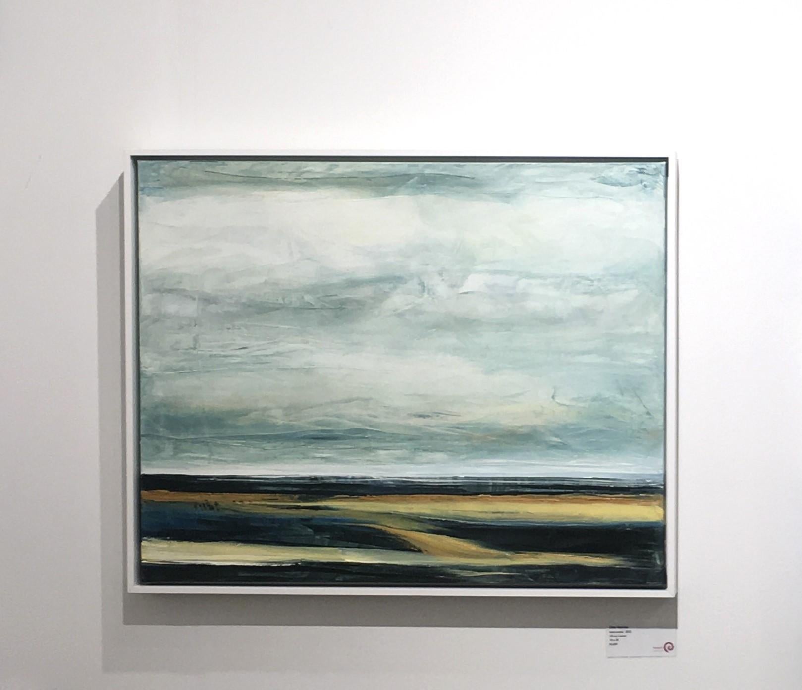 Interkostal, Wasser, Wasserlandschaft, Abstrakte Landschaft, Öl auf Leinwand, Gemälde – Painting von Dale Najarian