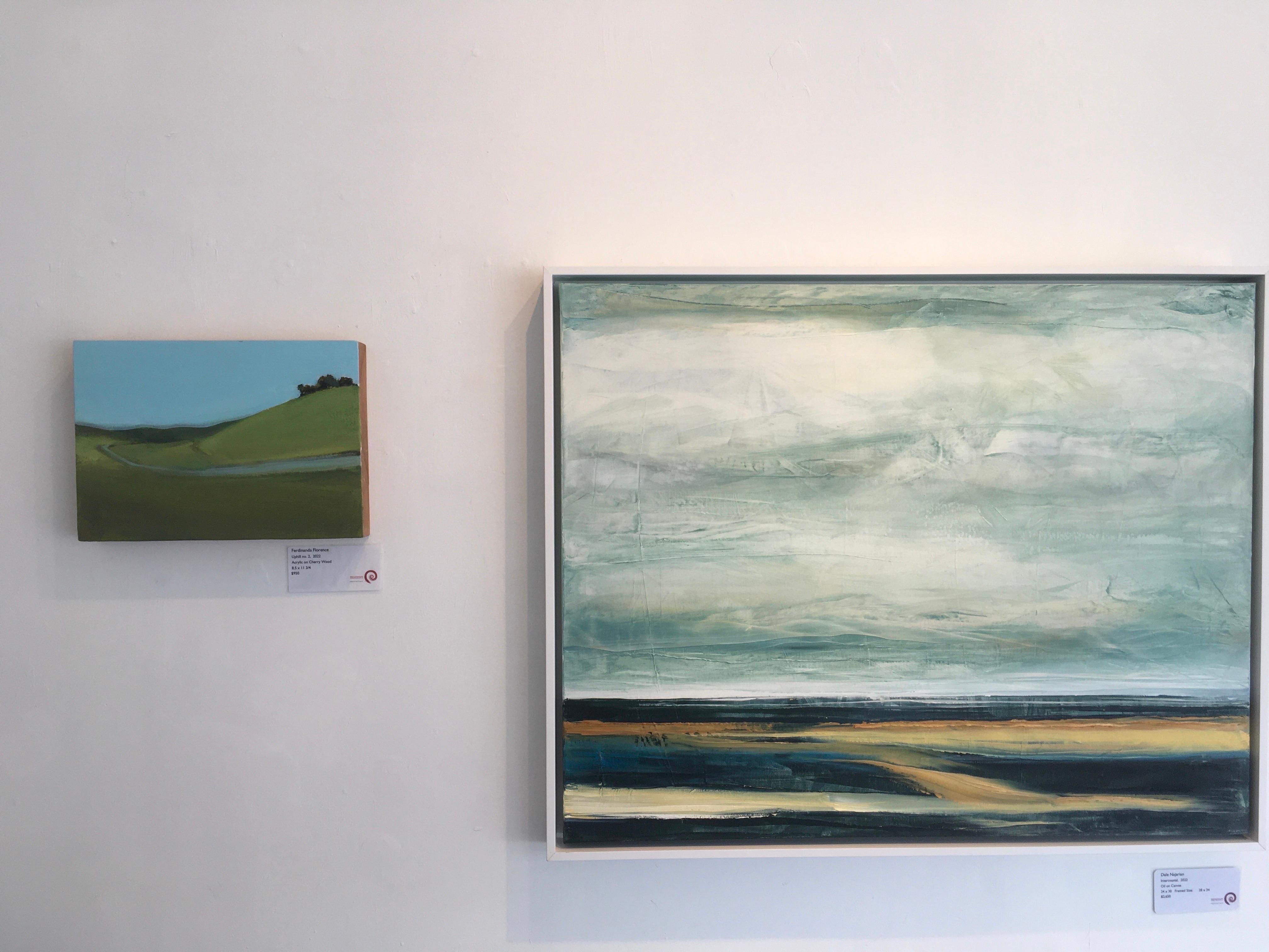 Interkostal, Wasser, Wasserlandschaft, Abstrakte Landschaft, Öl auf Leinwand, Gemälde im Angebot 1