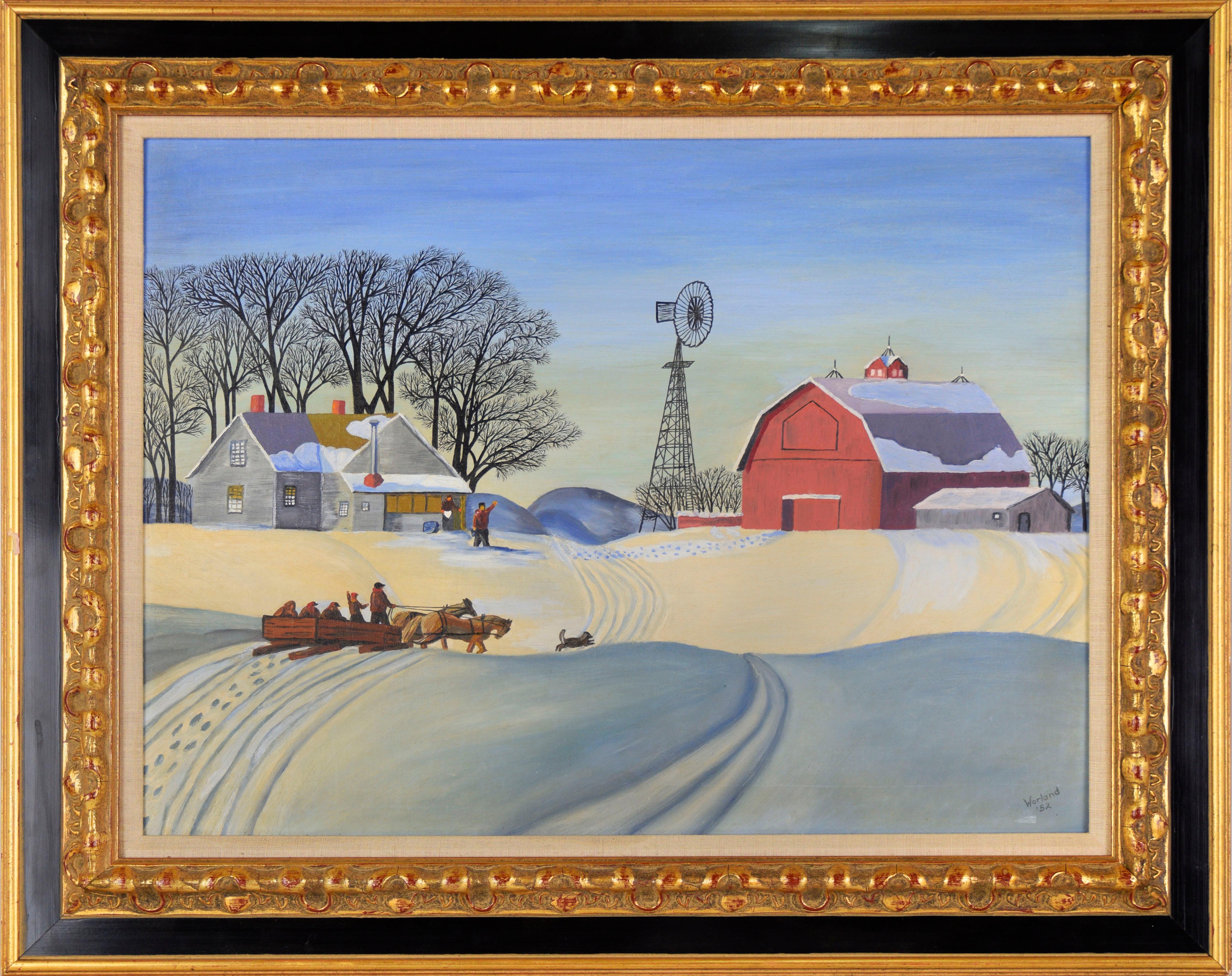 "Company For Supper" -  Original Oil on Canvas, After Dale Nichols