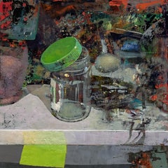 "A Jar" (2023), Original Still-Life Encaustic Painting by Dale O Roberts