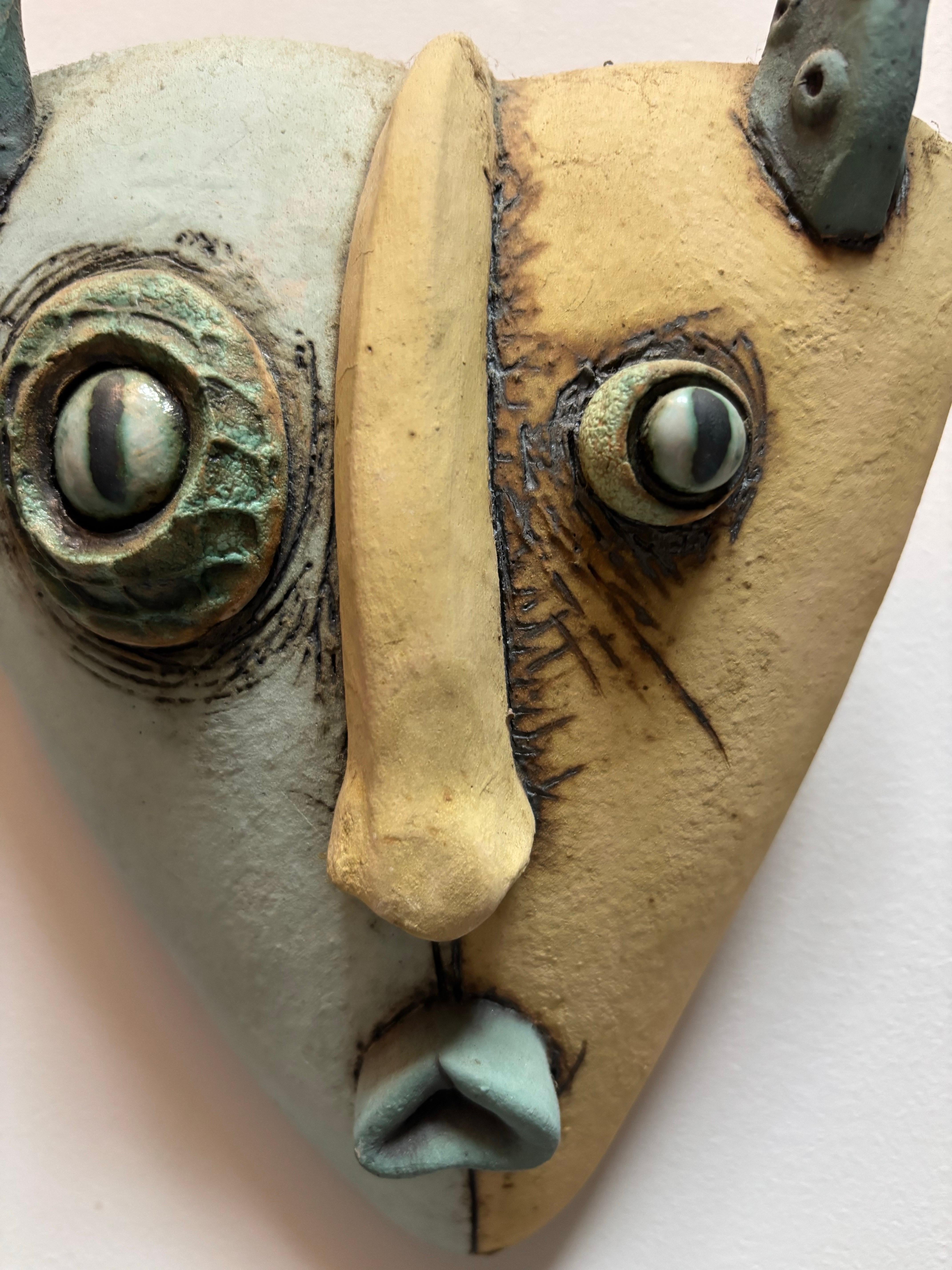 Maschere in ceramica di Dale Shuffler in vendita 3