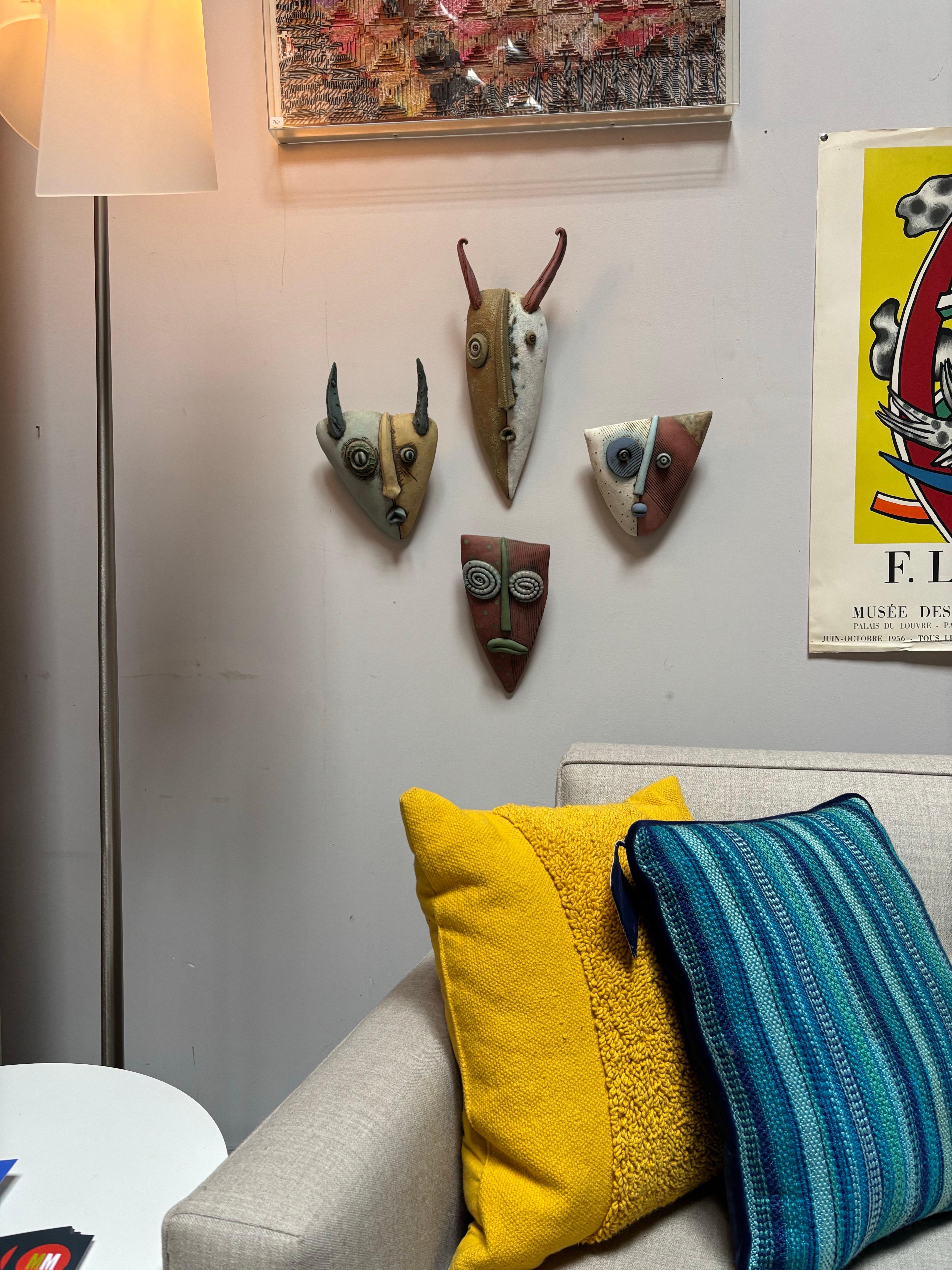 Maschere in ceramica di Dale Shuffler in vendita 4