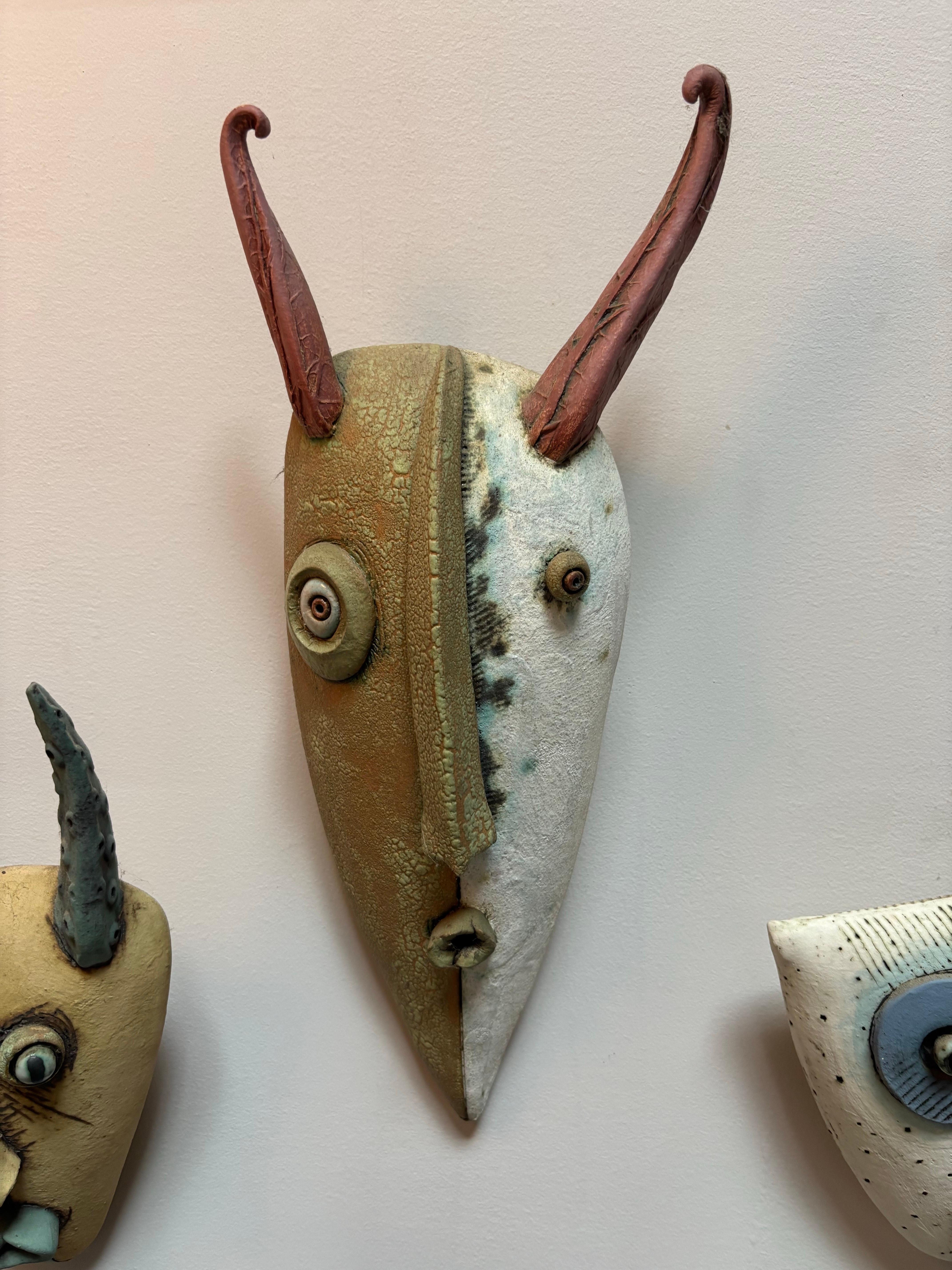 XX secolo Maschere in ceramica di Dale Shuffler in vendita