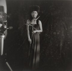"Portrait of MiKyoung with Camera" - Silver Gelatin Photograph
