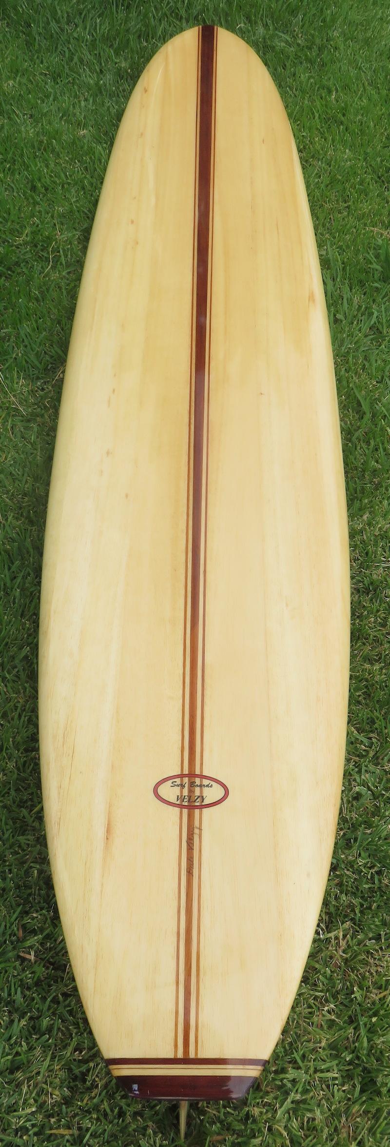 American Dale Velzy Shaped Balsa Wood Longboard Surfboard For Sale