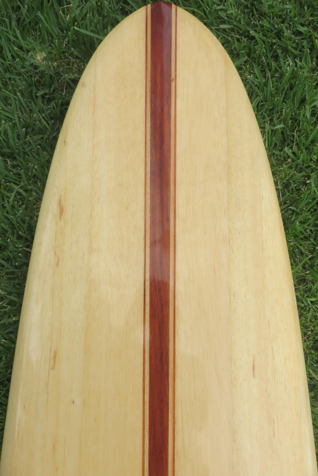 Contemporary Dale Velzy Shaped Balsa Wood Longboard Surfboard For Sale