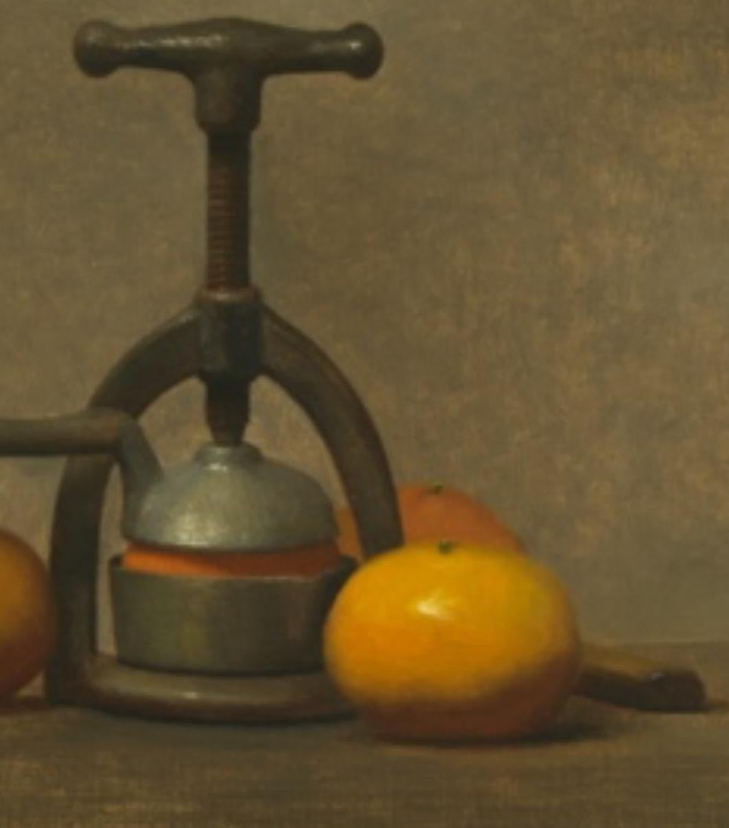 Pressa da succo antica - Painting Realismo americano di Dale Zinkowski